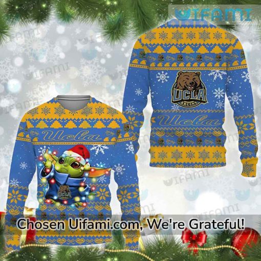 UCLA Ugly Christmas Sweater Superb Baby Yoda UCLA Gift
