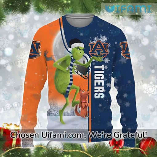 Ugly Auburn Christmas Sweater Last Minute Grinch Auburn Tigers Gifts