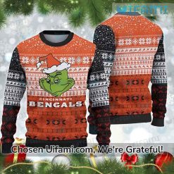 Ugly Christmas Sweater Bengals Cool Grinch Cincinnati Bengals Gift