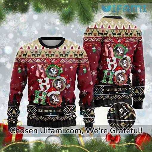 Ugly Christmas Sweater FSU Terrific Seminoles Gift