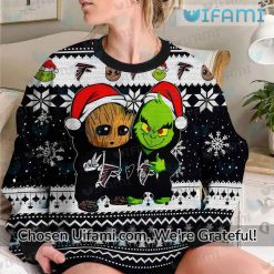 Ugly Christmas Sweater Falcons Surprising Baby Groot Grinch Atlanta Falcons Gift Latest Model