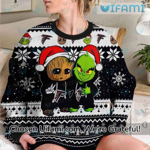 Ugly Christmas Sweater Falcons Surprising Baby Groot Grinch Atlanta Falcons Gift