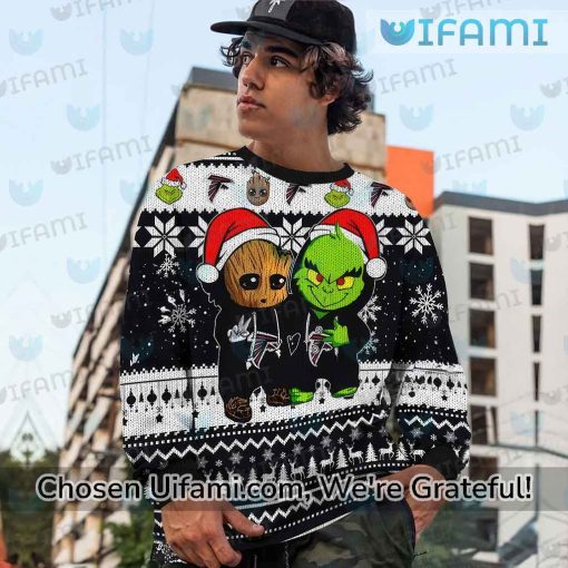 Ugly Christmas Sweater Falcons Surprising Baby Groot Grinch Atlanta Falcons Gift