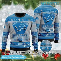 Ugly Christmas Sweater Lions Jaw-dropping Personalized Detroit Lions Gift