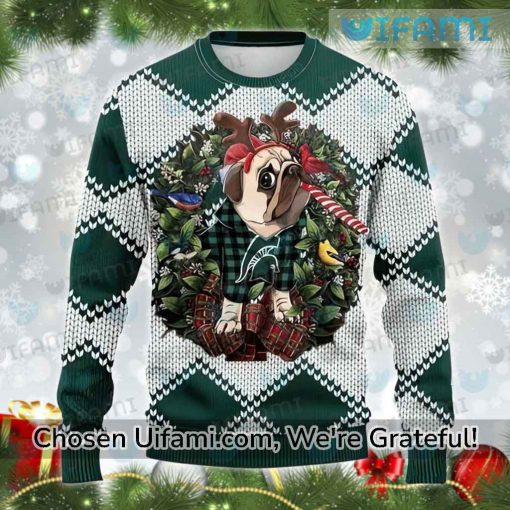 Ugly Christmas Sweater Michigan State Terrific Michigan State Spartans Gift