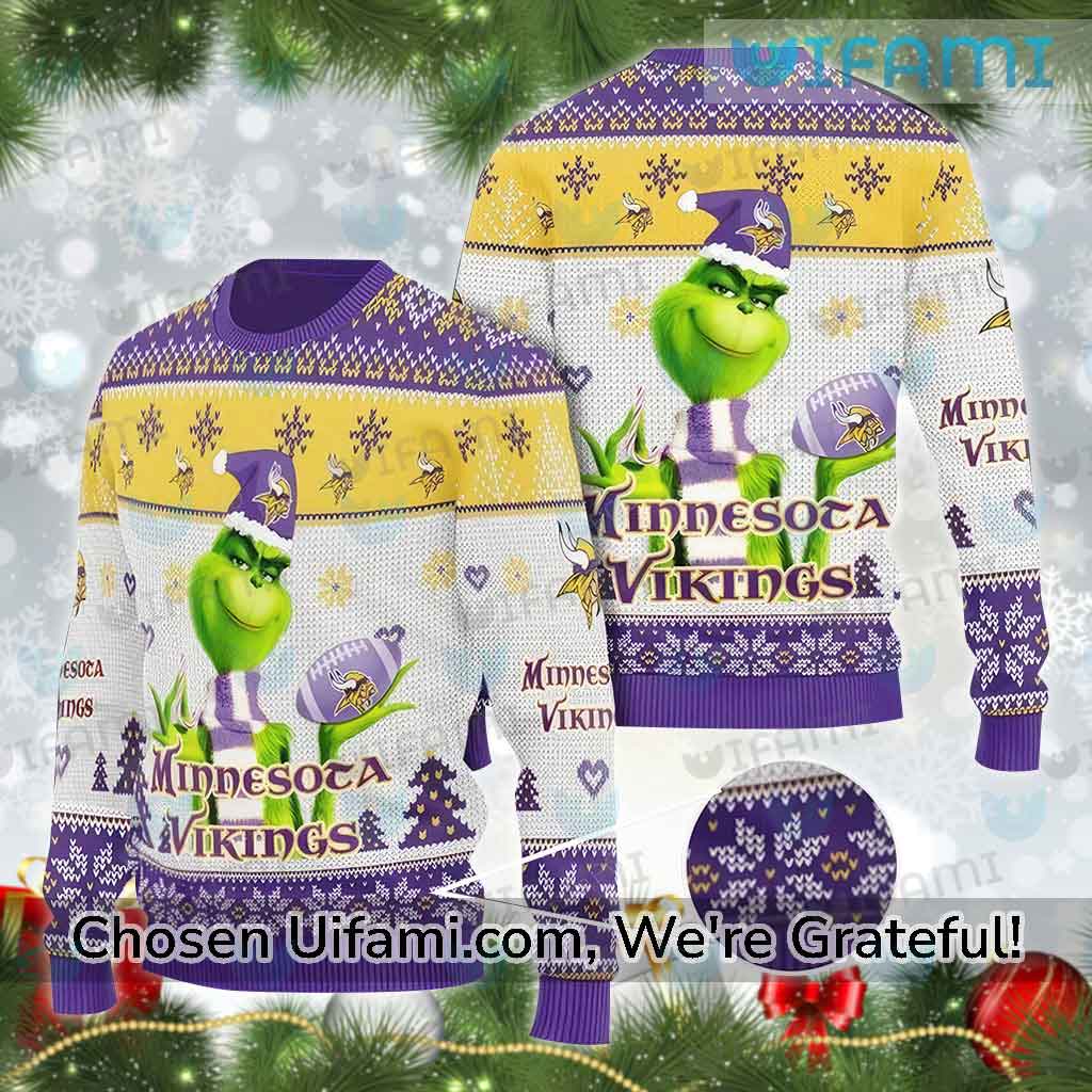 Ugly Christmas Sweater Minnesota Vikings Rare Grinch Vikings Gift