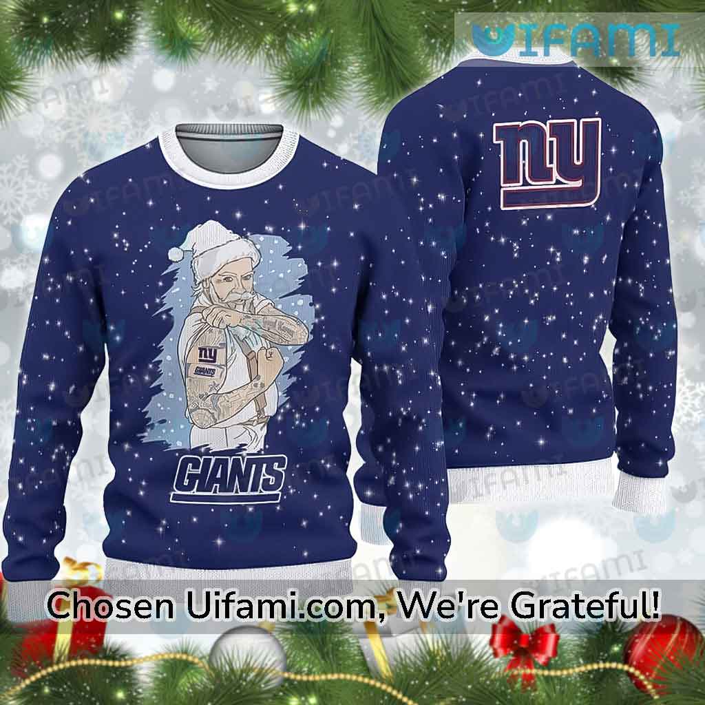 Ugly Christmas Sweater NY Giants Santa Claus New York Giants Gift -  Personalized Gifts: Family, Sports, Occasions, Trending