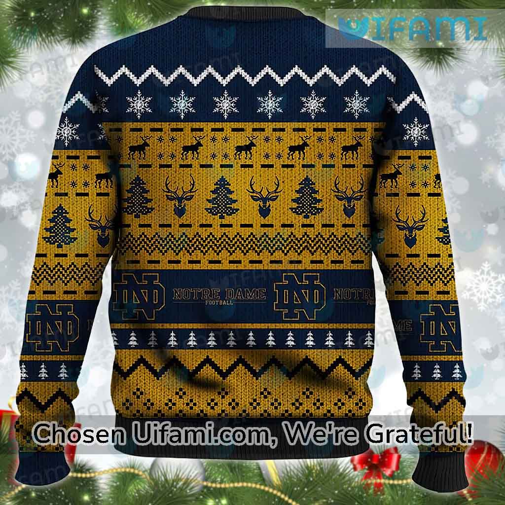 Ugly Christmas Sweater Notre Dame Radiant Notre Dame Gifts For Him