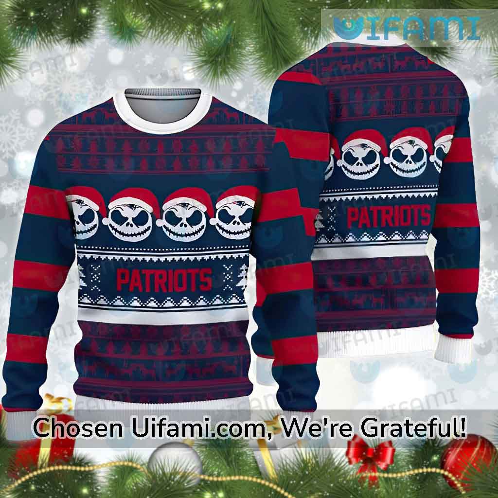 New England Patriots Women's Light Up Ugly Christmas Sweater