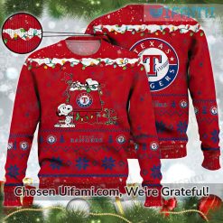 Ugly Christmas Sweater Rangers Excellent Snoopy Texas Rangers Gift