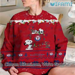 Ugly Christmas Sweater Rangers Excellent Snoopy Texas Rangers Gift Latest Model