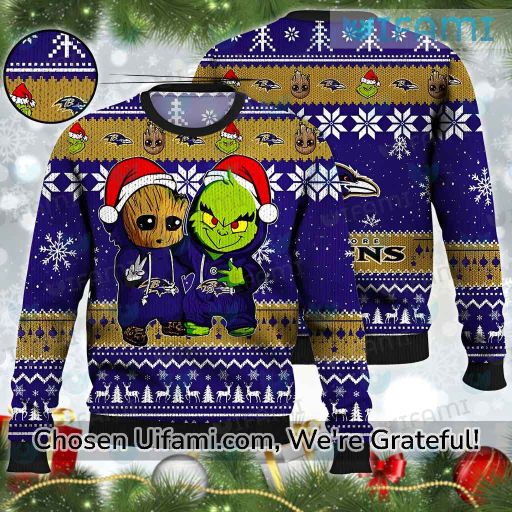 https://images.uifami.com/wp-content/uploads/2023/08/Ugly-Christmas-Sweater-Ravens-Baby-Groot-Grinch-Baltimore-Ravens-Gift-Best-selling.jpg