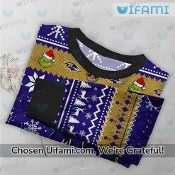 Ugly Christmas Sweater Ravens Baby Groot Grinch Baltimore Ravens Gift