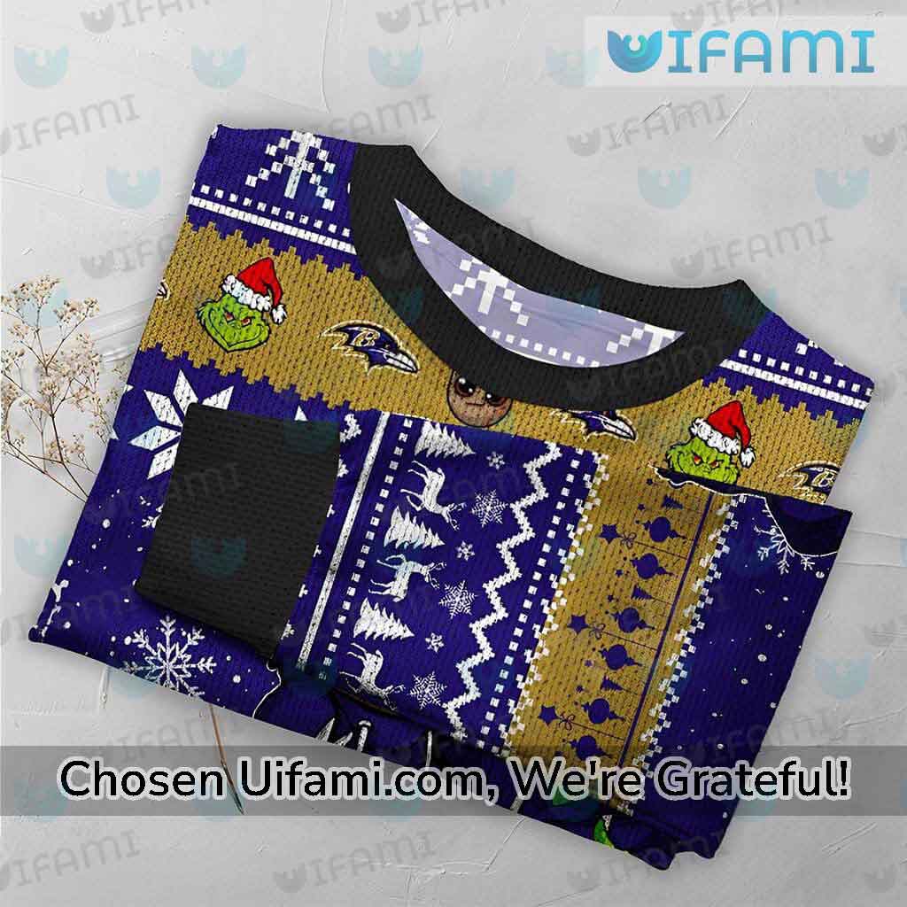 Baltimore Ravens Christmas Grinch Ugly Christmas Sweater Ravens Christmas  Sweater - T-shirts Low Price