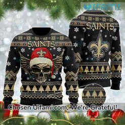 Ugly Christmas Sweater Saints Playful Skull New Orleans Saints Gift
