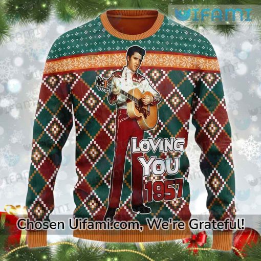 Ugly Elvis Christmas Sweater Perfect Loving You 1957 Elvis Presley Gift Ideas