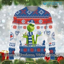 Ugly Sweater Blue Jays Gorgeous Grinch Toronto Blue Jays Christmas Gifts