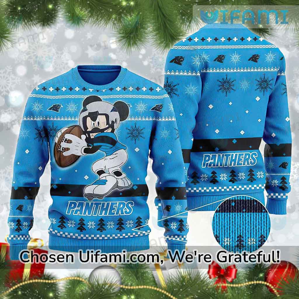 Carolina Panthers Mickey Mouse Ugly Christmas Sweater - Perfect Gifts For  Your Loved Ones