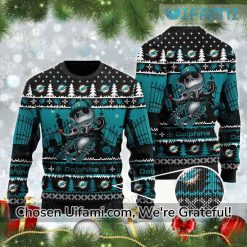 Ugly Sweater Dolphins Jack Skellington Miami Dolphins Gift Ideas