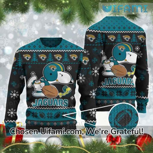 Ugly Sweater Jaguars Inspiring Snoopy Woodstock Jacksonville Jaguars Gift