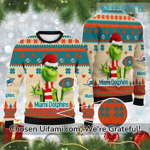 Ugly Sweater Miami Dolphins Grinch Miami Dolphins Gift