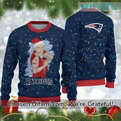 Ugly Sweater New England Patriots Santa Claus Patriots Gift For Boyfriend