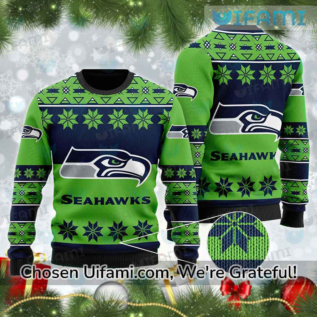 Seattle Seahawks Ugly Sweater Wondrous Seahawks Gifts For Him -  Personalized Style, Ultimate Comfort