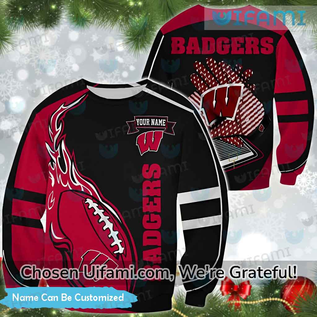 University Of Wisconsin Christmas Sweater Custom Wisconsin Badgers Gift