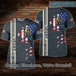 Vegas Golden Knights T-Shirt 3D Gorgeous USA Flag Gift