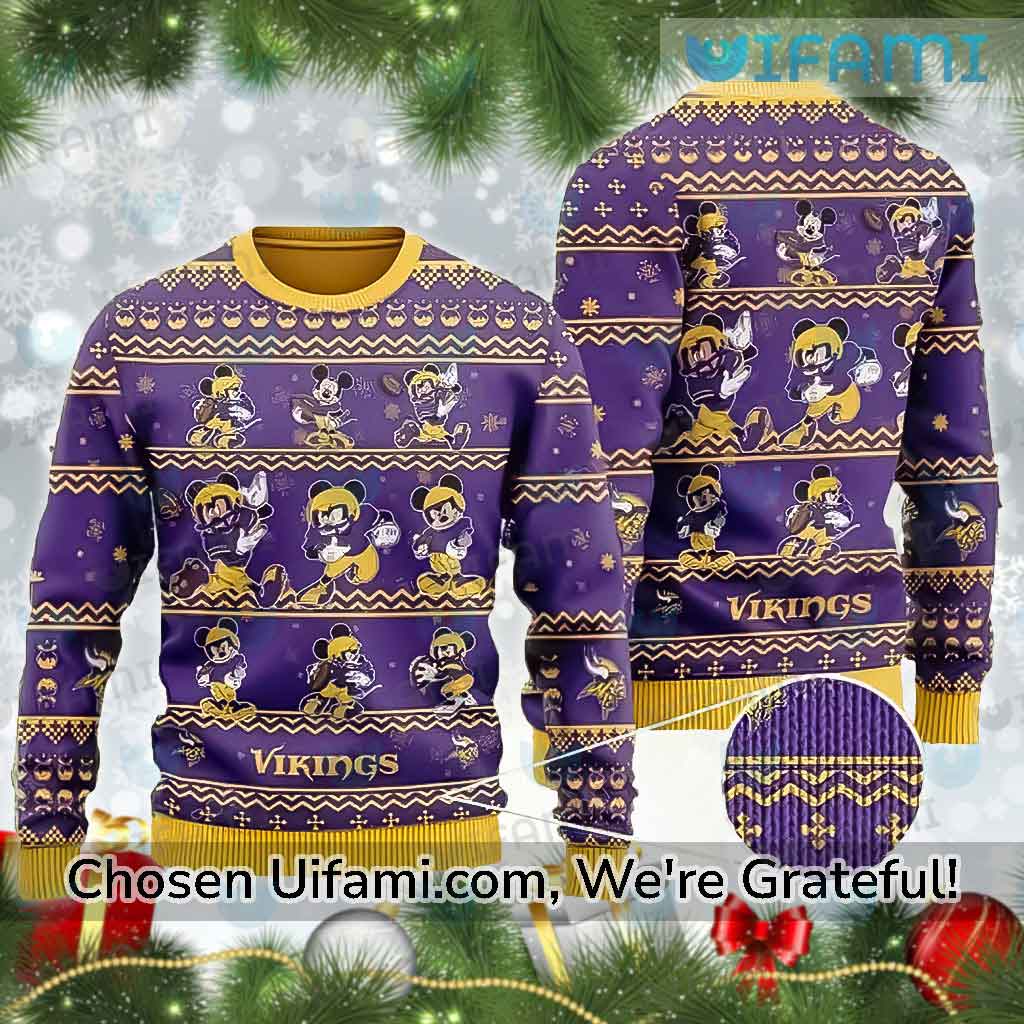 Vikings Christmas Sweater Irresistible Mickey Minnesota Vikings Gift -  Personalized Gifts: Family, Sports, Occasions, Trending