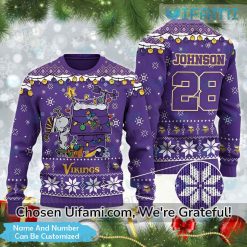 Vikings Xmas Sweater Snoopy Personalized Minnesota Vikings Gift Best selling