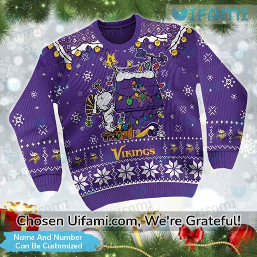 Vikings Xmas Sweater Snoopy Personalized Minnesota Vikings Gift