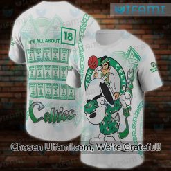 Vintage Celtics T-Shirt 3D Promising Snoopy Boston Celtics Gift
