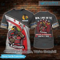 Vintage Chicago Blackhawks T-Shirt 3D Mascot Custom Blackhawks Gift