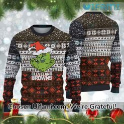 Vintage Cleveland Browns Sweater Latest Grinch Browns Gift
