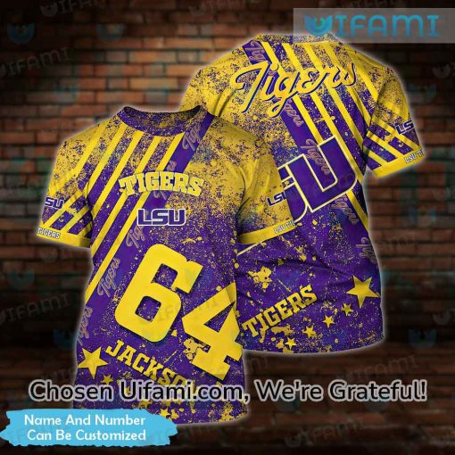 Vintage LSU Shirt 3D Personalized LSU Christmas Gift