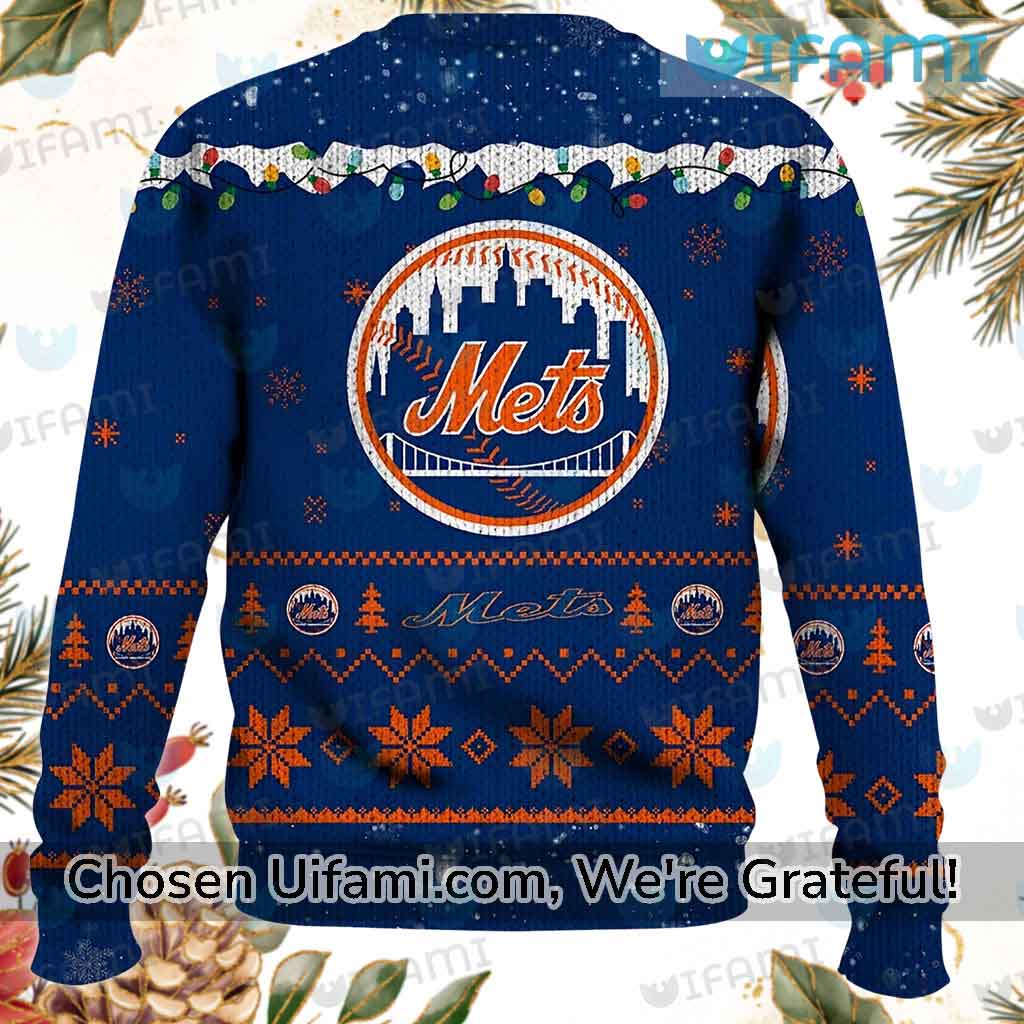 New York Mets Christmas Pattern Ugly Christmas Sweater Christmas
