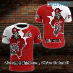 Vintage Ohio State Shirt 3D Captivating Skeleton Gifts For Ohio State Fans