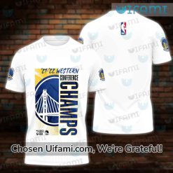 Vintage Warriors Shirt 3D Cheerful West Champs Golden State Warriors Gift Ideas