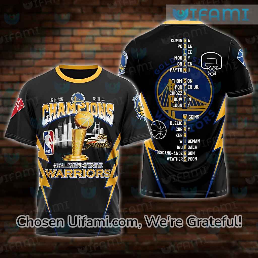 Warriors Championship Shirt 2022 3D Discount Golden State Warriors Gift