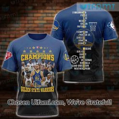 Golden State Shirt 3D Comfortable West Champs Golden State Warriors Fan Gifts