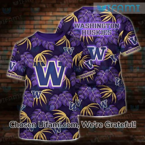 Washington Huskies Retro Apparel 3D Powerful Washington Huskies Gifts