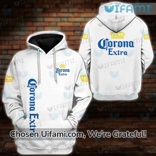 White Corona Hoodie 3D Mesmerizing Art Gift