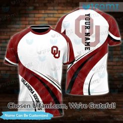 White OU Shirt 3D Irresistible Personalized Oklahoma Sooners Gift