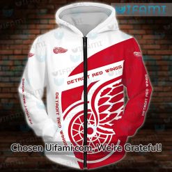 White Red Wings Hoodie 3D Hilarious Theme Gift
