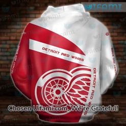 White Red Wings Hoodie 3D Hilarious Theme Gift Latest Model