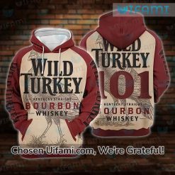 Wild Turkey Bourbon Hoodie 3D Powerful Design Gift