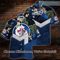NHL Winnipeg Jets Flamingo 2023 Summer Gift Hawaiian Shirt - Banantees