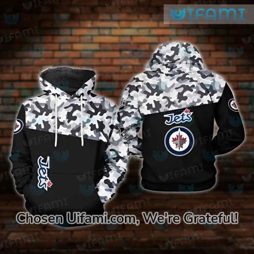 Winnipeg Jets Retro Hoodie 3D Astonishing Camo Gift