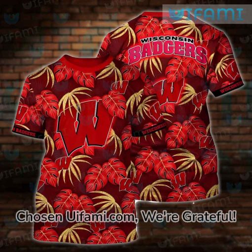 Wisconsin Badger T-Shirt Mens 3D Captivating Badgers Gift